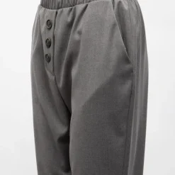 Pantalon grigio élastique regular Femme PLEASE