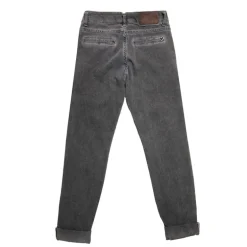 Pantalon gris avec ourlets effet destroy Femme PLEASE