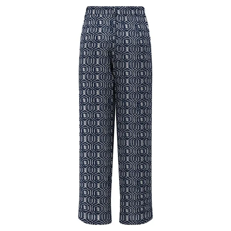 Pantalon jambes larges imprimé graphique Femme ONLY