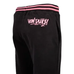 Pantalon jogging noir et rose Femme VON DUTCH