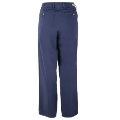 Pantalon large en coton bleu foncé Femme TOMMY HILFIGER