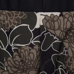 Pantalon léger noir à fleurs marrons Femme IMPERIAL