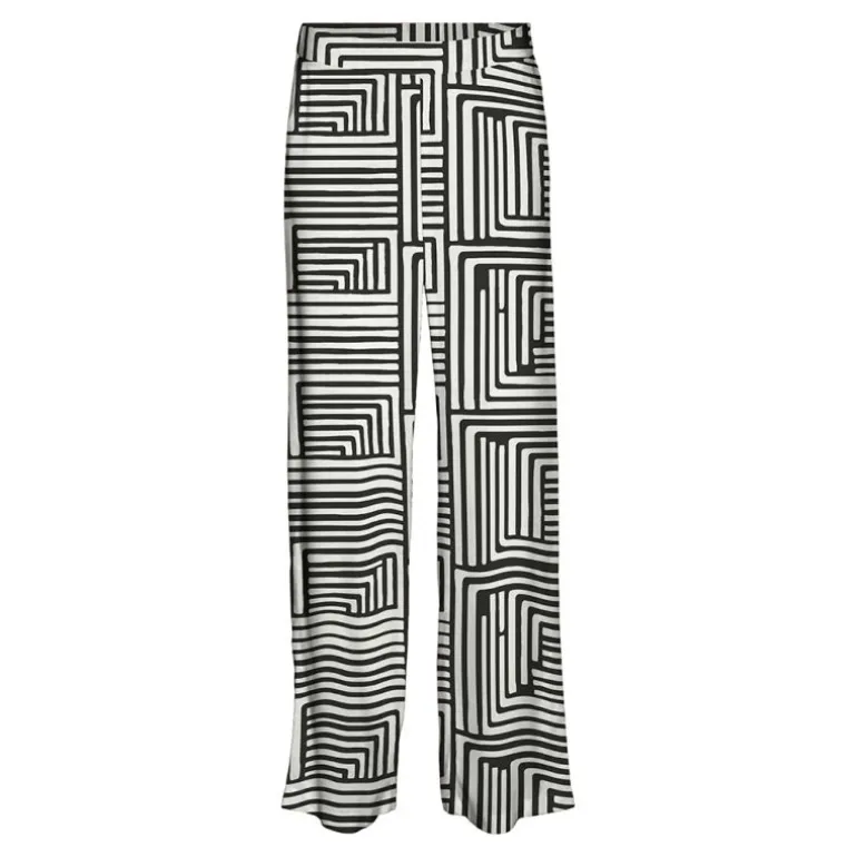Pantalon léger regular à motif graphique Femme VERO MODA