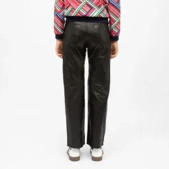 Pantalon noir cuir zephyr regular Femme LA PETITE ETOILE