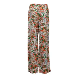 Pantalon orange sakura motif fleurs Femme DEELUXE 74