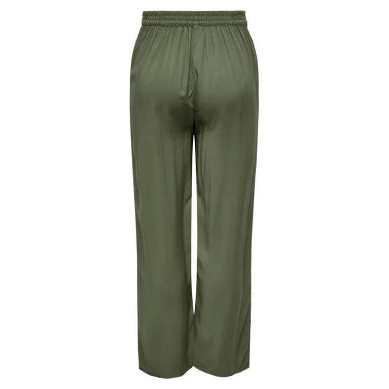 Pantalon palazzo avec ceinture noir Femme ONLY