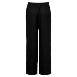 Pantalon palazzo avec ceinture noir Femme ONLY