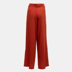 Pantalon palazzo regular avec ceinture à nouer Femme PLEASE