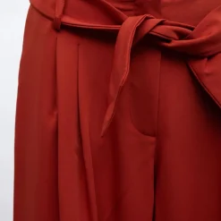Pantalon palazzo regular avec ceinture à nouer Femme PLEASE