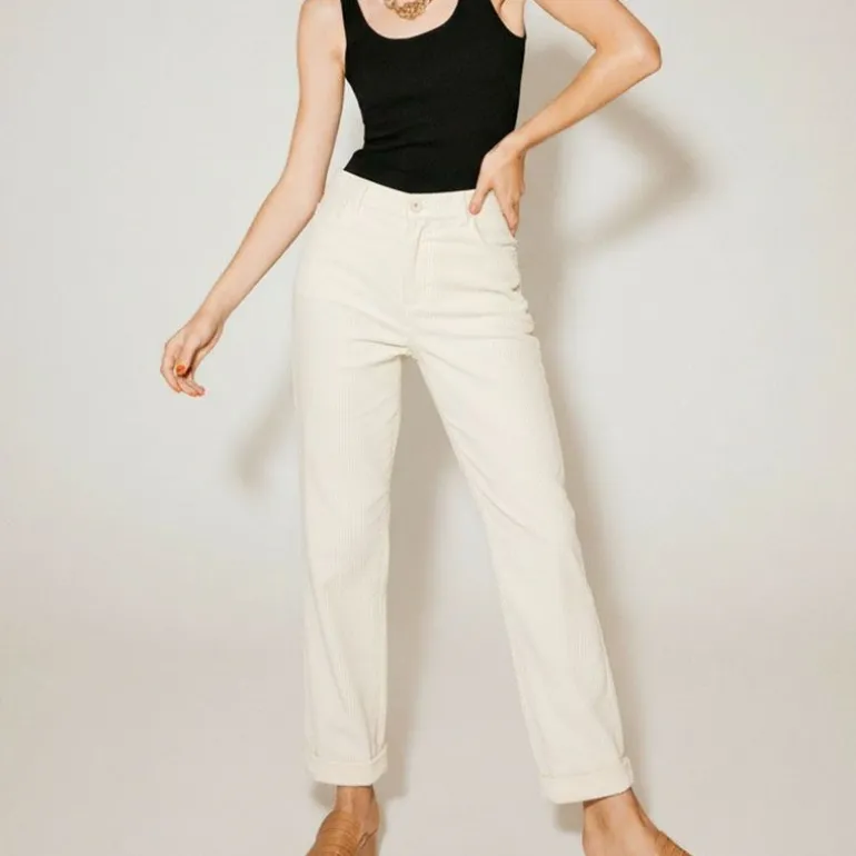 Pantalon panna velours coupe carotte Femme IMPERIAL