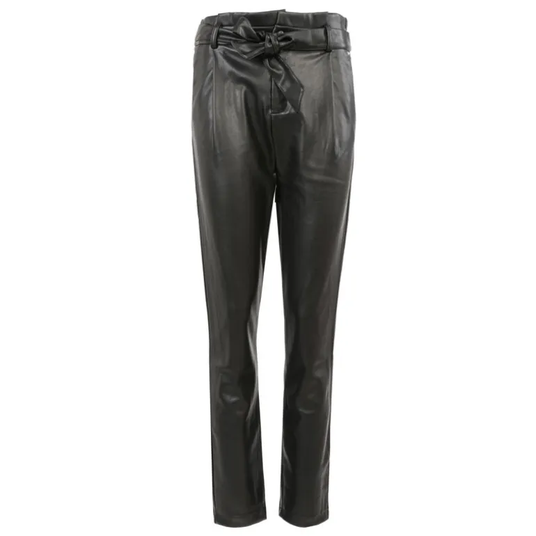 Pantalon rosaline noir effet cuir Femme DEELUXE 74
