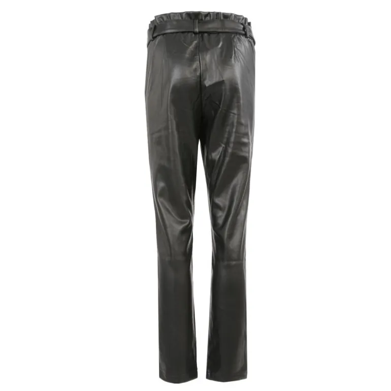 Pantalon rosaline noir effet cuir Femme DEELUXE 74