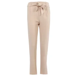 Pantalon roseline beige noeud devant Femme DEELUXE 74