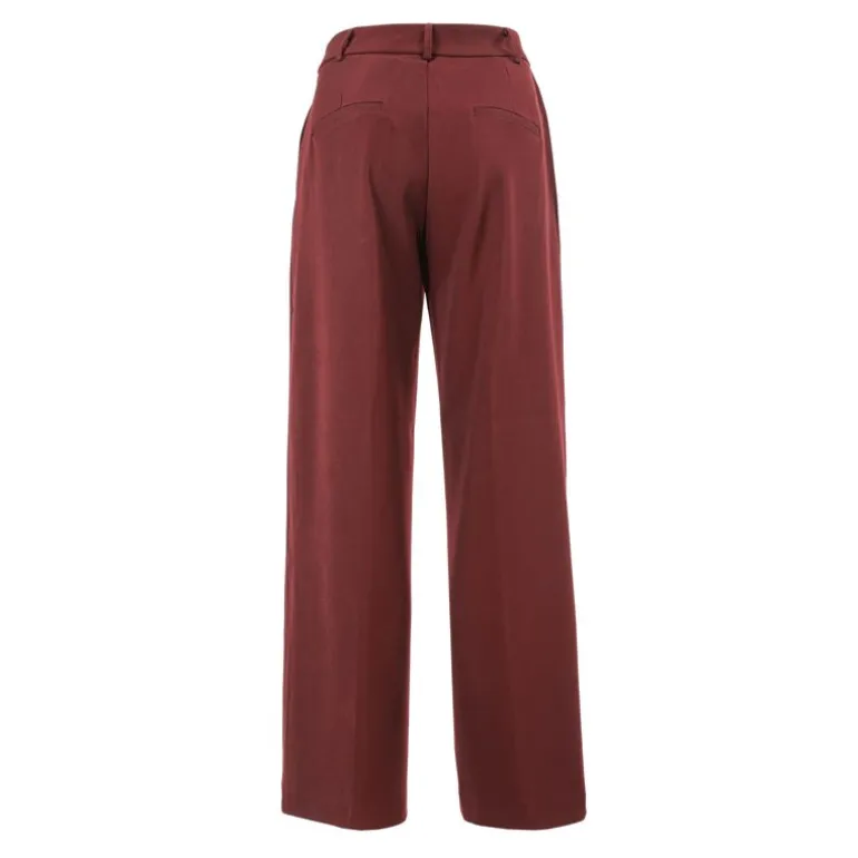 Pantalon sistalarge bordeaux Femme DEELUXE 74