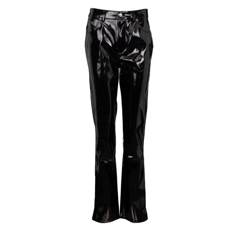 Pantalon slim brillant noir Femme CALVIN KLEIN