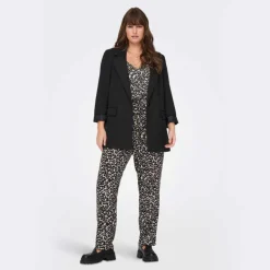 Pantalon slim léopard taille élastique cordon Femme ONLY CARMAKOMA