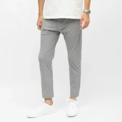Pantalon toile coton 7/8 ème ajusté gris Homme DOCKERS