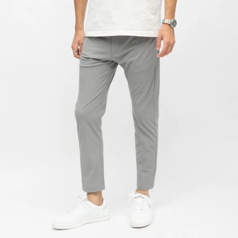 Pantalon toile coton 7/8 ème ajusté gris Homme DOCKERS