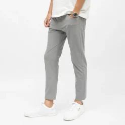Pantalon toile coton 7/8 ème ajusté gris Homme DOCKERS