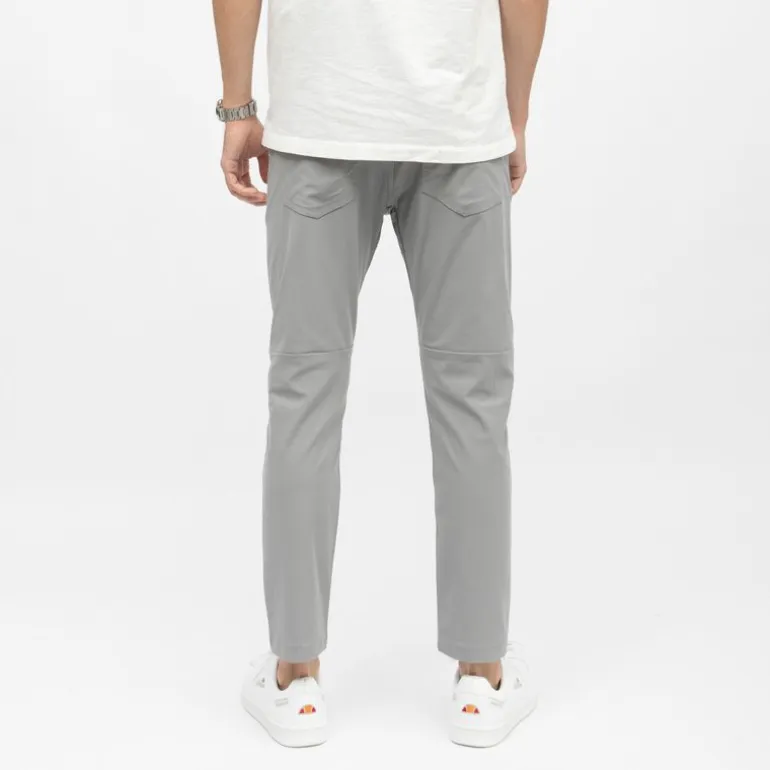 Pantalon toile coton 7/8 ème ajusté gris Homme DOCKERS