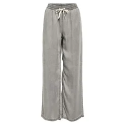 Pantalon toile large gris Femme OBJECT