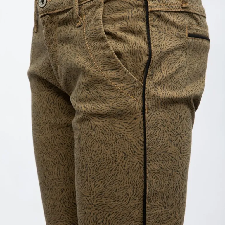 Pantalon vintage taille basse imprimé Femme PLEASE