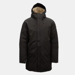 Parka noir lisse blanco capuche polaire Homme PARAGOOSE