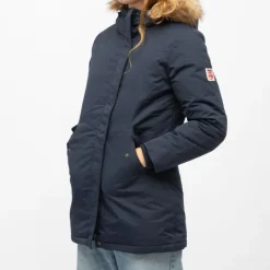 Parka noire beverly avec capuche fausse fourrure beige Femme COMPAGNIE DE CALIFORNIE