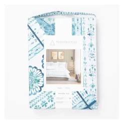 Parure de lit garance bleu 220x240 Mixte PASSION D ELLY