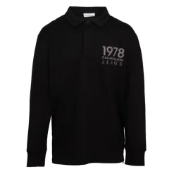Polo 1978 manches longues noir Homme CALVIN KLEIN