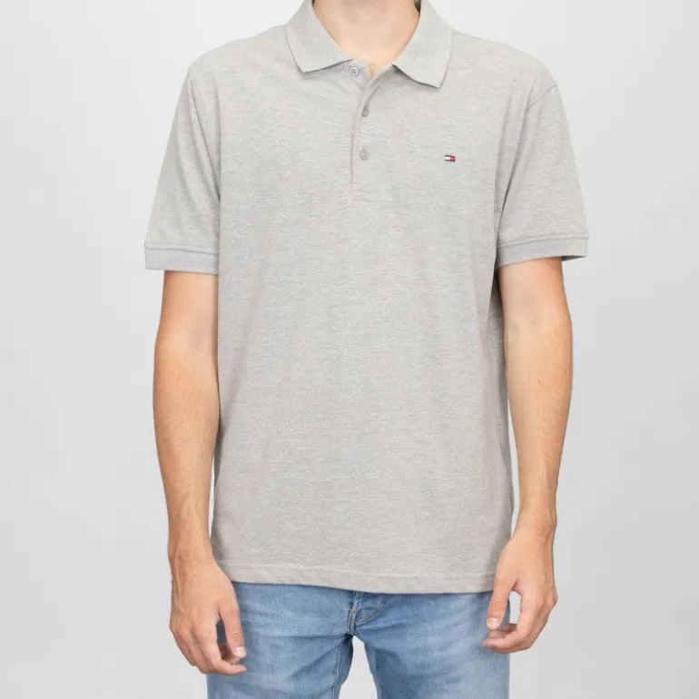 Polo coton basique regular avec logo brodé Homme TOMMY HILFIGER