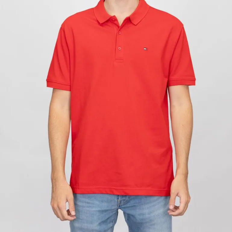 Polo coton basique regular avec logo brodé Homme TOMMY HILFIGER