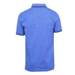 Polo coton chiné liseré manches logo brodé Homme CERRUTI