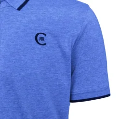 Polo coton chiné liseré manches logo brodé Homme CERRUTI
