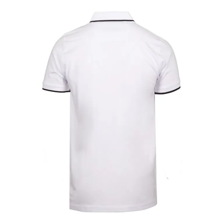 Polo coton chiné liseré manches logo brodé Homme CERRUTI
