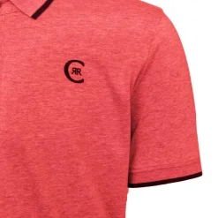 Polo coton chiné liseré manches logo brodé Homme CERRUTI