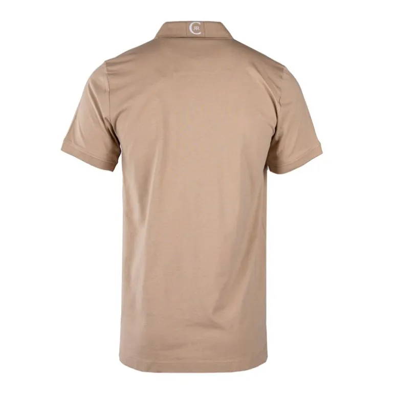 Polo en coton velino logo brodé vertical Homme CERRUTI
