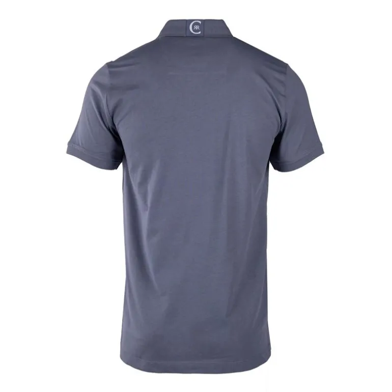 Polo en coton velino logo brodé vertical Homme CERRUTI