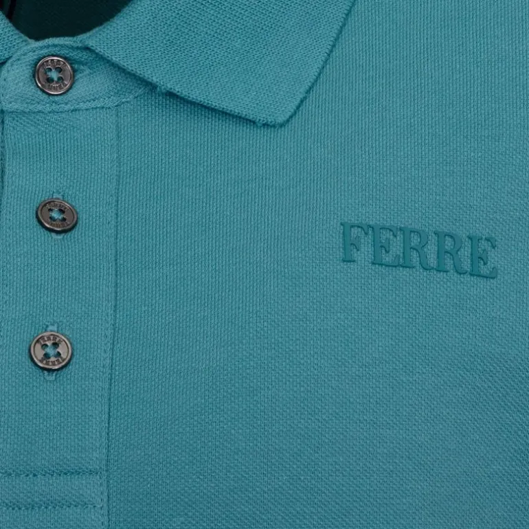 Polo Gianni à boutons coton texturé Homme GIANFRANCO FERRE
