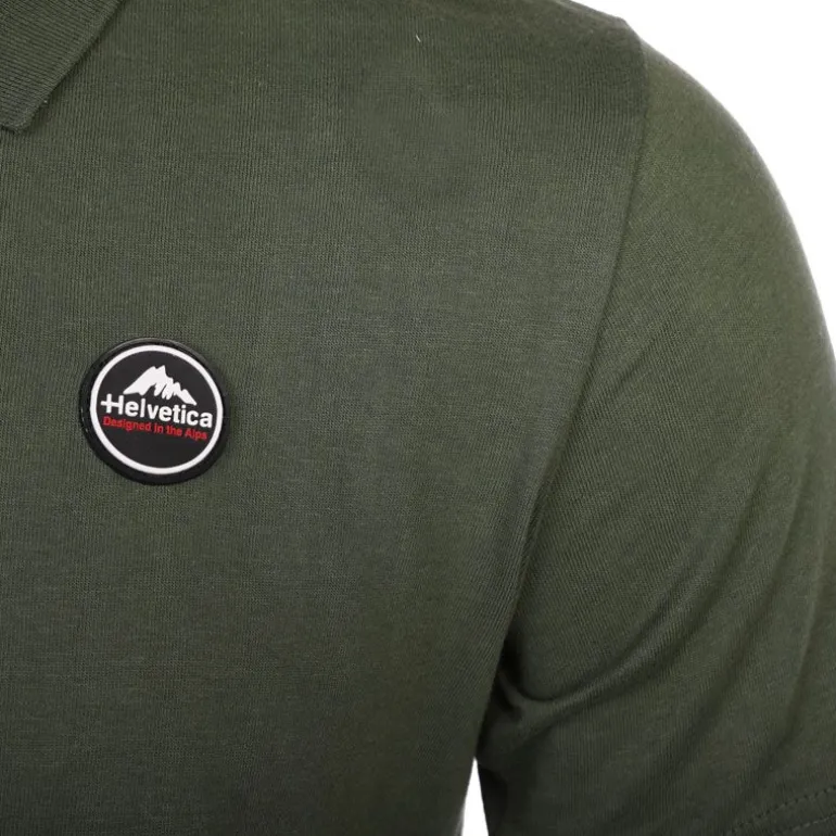 Polo logo brodé Homme HELVETICA