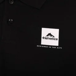 Polo logo imprimé Homme HELVETICA