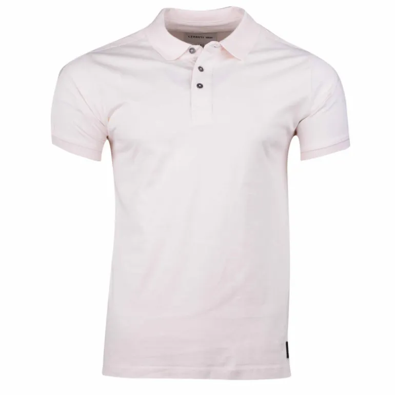 Polo manches courtes coton doux bande logo épaule ballabile Homme CERRUTI