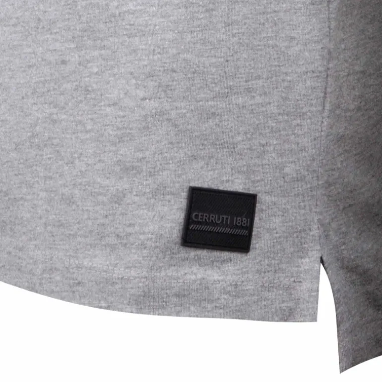 Polo manches courtes coton doux bande logo épaule ballabile Homme CERRUTI