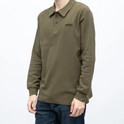 Polo manches longues broderie cote germinal Homme KAPORAL