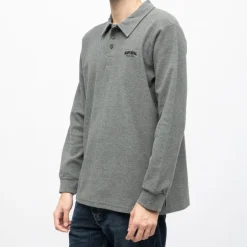 Polo manches longues broderie cote germinal Homme KAPORAL