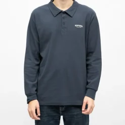 Polo manches longues broderie cote germinal Homme KAPORAL