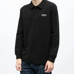 Polo manches longues broderie cote germinal Homme KAPORAL