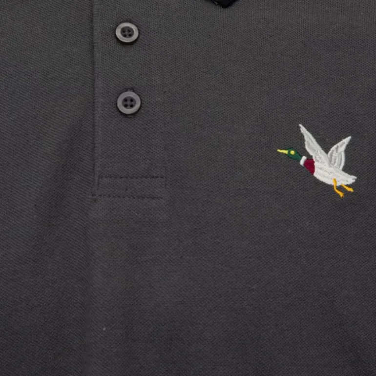 Polo sherman logo coloré brodé avec boutons argentés Homme CHEVIGNON