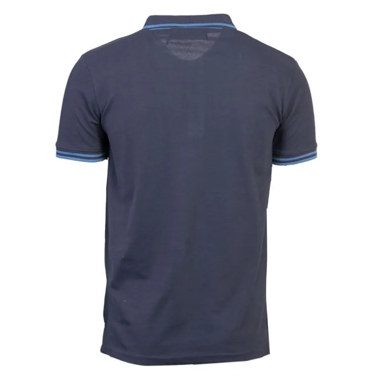 Polo sherman logo coloré brodé avec boutons argentés Homme CHEVIGNON