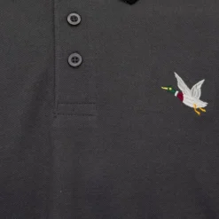 Polo sherman logo coloré brodé avec boutons argentés Homme CHEVIGNON